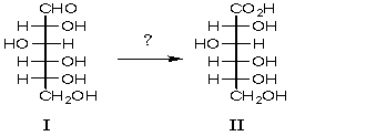 Which reagent would be used for the following transformation?   A)  Ag(NH3) 2+ B)  HNO3 C)  Br2/H2O D)  HCl E)  A and C