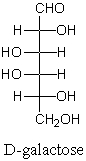 What products are expected to be formed upon subjecting D-galactose (shown below)to the following reaction sequence? (Draw Fischer projection formulas) i)Br<sub>2</sub>,H<sub>2</sub>O;ii)H<sub>2</sub>O<sub>2</sub>,Fe<sub>2</sub>(SO<sub>4</sub>)<sub>3</sub>  