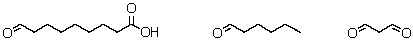 <strong>The ozonolysis of a fatty acid produces these fragments:   What is the identity of the fatty acid?</strong> A) Stearic acid B) Palmitoleic acid C) Oleic acid D) Linoleic acid E) Linolenic acid <div style=padding-top: 35px> 