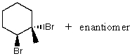 What is the major product for the following reaction?   A)    B)    C)    D)    E) More than one of these choices.