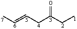 The C4-C5 carbon-carbon bond in the following molecule results from the overlap of which orbitals (in the order C4-C5) ?   A) sp-sp<sup>2</sup> B) sp-sp<sup>3</sup> C) sp<sup>2</sup>-sp<sup>2</sup> D) sp<sup>2</sup>-sp<sup>3</sup> E) sp<sup>3</sup>-sp<sup>2</sup>