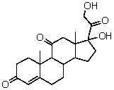  The compound below is an adrenocortical hormone called cortisone.Which functional group is not present in cortisone?   A) 1<sup> \circ </sup> alcohol B) Ketone C) 3<sup> \circ </sup> alcohol D) Carboxylic acid E) Alkene 