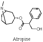 Drawn below is atropine,found in Atropa belladonna,sometimes used in dilating pupils during an eye exam.Which of the following functional groups is NOT in atropine?   A) Amine B) Ester C) Alcohol D) Benzene ring E) Ketone