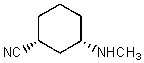What functional group(s) is/are present in the following compound?   A) 1<sup>o</sup> amine and 2<sup>o</sup> amine B) amide and 2<sup>o</sup> amine C) 2<sup>o</sup> amine and nitrile D) nitrile and 1<sup>o</sup> amine E) amide and nitrile