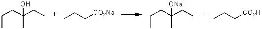  For the following acid-base reaction,which statement is true taking  \Delta S into consideration?   A)   \Delta G is negative and  \Delta S is approximately zero  B)   \Delta G is positive and  \Delta S is approximately zero  C)   \Delta G is positive and  \Delta S is negative  D)   \Delta G is negative and  \Delta S is positive  E)  None of these choices.  