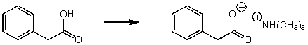 Which of the reaction conditions would not afford the following transformation?   A) (CH<sub>3</sub>) <sub>2</sub>NH B) (CH<sub>3</sub>) <sub>3</sub>N C) (CH<sub>3</sub>) <sub>2</sub>NLi D) More than one of these choices. E) None of these choices.