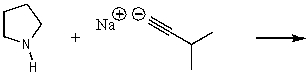 What does the reaction between the following two species produce?   A)    B)    C)    D)    E) No reaction