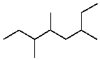 The IUPAC name for   is: A) 6-Ethyl-3,4-dimethylheptane B) 2-Ethyl-4,5-dimethylheptane C) 3,4,6-Trimethyloctane D) 3,5,6-Trimethyloctane E) 2-(1-Methylpropyl) -4-methylhexane