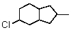 A correct name for the following compound is:   A) 3-Chloro-8-methylbicyclo[4.3.0]nonane B) 8-Methyl-3-chlorobicyclo[4.3.1]nonane C) 3-Methyl-7-chlorobicyclo[4.3.0]nonane D) 3-Methyl-7-chlorobicyclo[4.3.1]decane E) 3-Chloro-8-methyl[4.3.0]bicyclononane