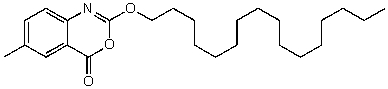What is the index of hydrogen deficiency (or degree of unsaturation) for the drug Cetilistat?   A) 3 B) 4 C) 5 D) 6 E) 7