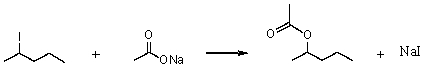 Consider the S<sub>N</sub>2 reaction of 2-iodopentane with CH<sub>3</sub>CO<sub>2</sub>- ion.    Assuming no other changes,what effect on the rate would result from simultaneously doubling the concentrations of both 2-iodopentane and sodium acetate? A) No effect. B) It would double the rate. C) It would triple the rate. D) It would increase the rate four times. E) It would increase the rate six times.