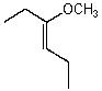 Name the following compound:   A) (cis) -3-methoxyhex-3-ene B) (Z) -4-methoxyhex-4-ene C) (Z) -3-methoxyhex-3-ene D) (E) -3-methoxyhex-3-ene E) 3-methoxyhex-3-ene