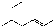 Which structure represents (R,Z) -5-methylhept-2-ene? A)    B)    C)    D)    E) None of these choices.