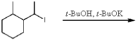 What is the major product for the following reaction?   A)    B)    C)    D)    E) None of these choices.