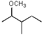 What is the major product of the reaction between methanol and (2R,3S) -2-bromo-3-methylpentane at room temperature? A)    B)    C)    D)    E) Two of these choices.
