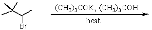 Which of the following reactions would yield 3,3-dimethyl-1-butene in a reasonable percentage yield (i.e.,greater than 50%) ? A)    B)    C)    D) All of these choices. E) Only two of these choices.