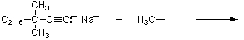 Which of the following methods could be used to synthesize 4,4-dimethyl-2-hexyne? A)    B)    C)    D) More than one of these choices. E) None of these choices.