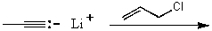 Which reaction would not result in alkylation of the acetylide anion as the major products? A)    B)    C)    D)    E) None of these choices.