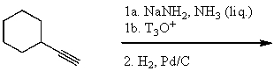 Which would be the major product of the following reaction sequence?   A)    B)    C)    D)    E) None of these choices.