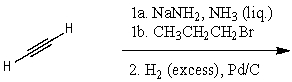What is the major product for the following reaction sequence?   A)    B)    C)    D)    E) None of these choices.