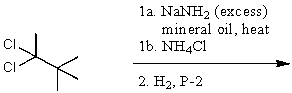 What is the major product for the following reaction sequence?   A)    B)    C)    D)    E) None of these choices.