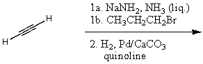 What is the major product for the following reaction sequence?   A)    B)    C)    D)    E) None of these choices.