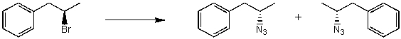 By analyzing the starting material and the product(s) ,the following reaction is possibly an example of what type of mechanism?   A) S<sub>N</sub>1 B) S<sub>N</sub>2 C) E1 D) E2 E) More than one of these choices.