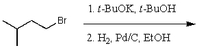 Predict the product(s) for the following reaction sequence.   A)    B)    C)    D)    E) None of these choices.