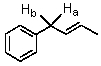 In the structure shown,H<sub>a</sub> and H<sub>b</sub> are classified as:   A) homotopic protons. B) vicinal protons. C) enantiotopic protons. D) diastereotopic protons. E) isomeric protons.