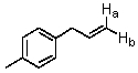 In the structure shown,H<sub>a</sub> and H<sub>b</sub> are classified as:   A) homotopic protons. B) vicinal protons. C) enantiotopic protons. D) diastereotopic protons. E) isomeric protons.