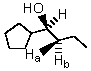 In the structure shown,H<sub>a</sub> and H<sub>b</sub> are classified as:   A) homotopic protons. B) vicinal protons. C) enantiotopic protons. D) diastereotopic protons. E) isomeric protons.