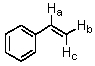 In the structure shown,H<sub>b</sub> and H<sub>c</sub> are classified as:   A) homotopic protons. B) geminal protons. C) enantiotopic protons. D) diastereotopic protons. E) isomeric protons.