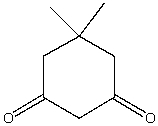 For the compound dimedone,how many different signals would you see in the <sup>13</sup>C NMR? (Assume that you can see them all.)    A) 3 B) 4 C) 5 D) 6 E) None of these choices.