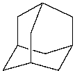 For the compound adamantine,how many different signals would you see in the <sup>13</sup>C NMR? (Assume that you can see them all.)    A) 1 B) 2 C) 3 D) 4 E) None of these choices.