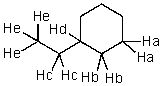 Which hydrogen would be abstracted first when mono-brominating with Br<sub>2</sub> and light?   A) H<sub>a</sub> B) H<sub>b</sub> C) H<sub>c</sub> D) H<sub>d</sub> E) H<sub>e</sub>