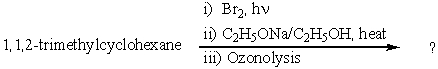Complete the following reaction sequence: indicate regiochemical/stereochemical details as relevant.  