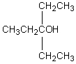 The IUPAC name of compound   is: A) 1,1,1-Triethylmethanol B) 1,1-Diethyl-1-propanol C) 2-Ethyl-3-pentanol D) 3-Ethyl-3-pentanol E) tert-Heptanol