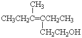 What is the correct IUPAC name for the following compound?   A) 3-methyl-4-ethyl-3-hexen-6-ol B) 4-ethyl-3-methyl-3,6-hexenol C) 3-ethyl-4-methyl-3-hexen-1-ol D) 3-methyl-4-(2-hydroxyethyl) -3-hexene E) 3-(2-hydroxyethyl) - 3-methyl-3-hexene