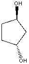   is properly named: A) 1,3-Cyclopentanediol B) 1,4-Cyclopentanediol C) (1R,3R) -1,3-Cyclopentanediol D) (1R,3S) -1,3-Cyclopentanediol E) (1S,3S) -1,3-Cyclopentanediol