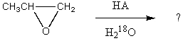 Select the structure of the major product formed in the following reaction.   A) CH<sub>3</sub>CH<sub>2</sub>CH<sub>2</sub><sup>18</sup>OH B)    C)    D)    E)   