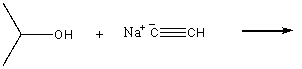 Finish the following acid-base reaction and predict if it will proceed in the forward direction:  