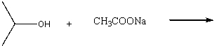 Finish the following acid-base reaction and predict if it will proceed in the forward direction:  