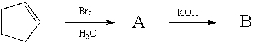 Supply the missing structures A and B.  