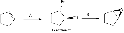 Supply the missing reagents A and B.  