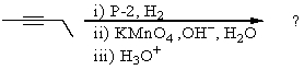Complete the following reaction sequence,giving structural details of all key intermediates:  