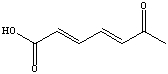 What is the major product from the reaction of toluene with KMnO<sub>4</sub>? A)    B)    C)    D)    E)   