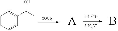 The final product,B,in the following reaction sequence,   ,would be? A)    B)    C)    D)    E)   