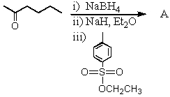 What would be the major product of the following reaction?   A) CH<sub>3</sub>CH<sub>2</sub>OCH(CH<sub>3</sub>) CH<sub>2</sub>CH<sub>2</sub>CH<sub>2</sub>CH<sub>3</sub> B) (CH<sub>3</sub>CH<sub>2</sub>O) <sub>2</sub>CHCHOHCH<sub>2</sub>CH<sub>2</sub>CH<sub>3</sub> C) (CH<sub>3</sub>CH<sub>2</sub>) <sub>2</sub>CHOHCH<sub>2</sub>CH<sub>2</sub>CHOHCH<sub>3</sub> D) CH<sub>3</sub>OCH(C<sub>2</sub>H<sub>5</sub>) CH<sub>2</sub>CH<sub>2</sub>CH<sub>2</sub>CH<sub>3</sub> E) CH<sub>3</sub>CH<sub>2</sub>CH(OCH<sub>3</sub>) CH<sub>2</sub>CH<sub>2</sub>CHOHCH<sub>3</sub>