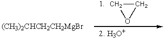  Which of these reactions will not produce a 1<sup> \circ </sup> alcohol? A)    B)    C)    D)    E)    