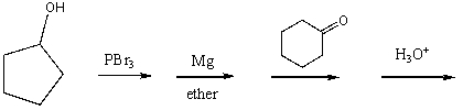 Predict the product(s)of the following reaction sequence:  
